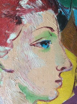 Louis de Gier - 1912-1984. Portret vrouw 1947 kopen? Bied vanaf 320!