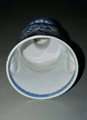 Niet of onleesbaar gesigneerd - Zeldzame oude Portugese faience majolica handgeschilderde vaas Sec XVII kopen? Bied vanaf 1!