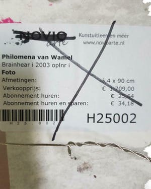Phil van Wamel - Brainhair I. Mooie grote foto in houten baklijst. kopen? Bied vanaf 1!