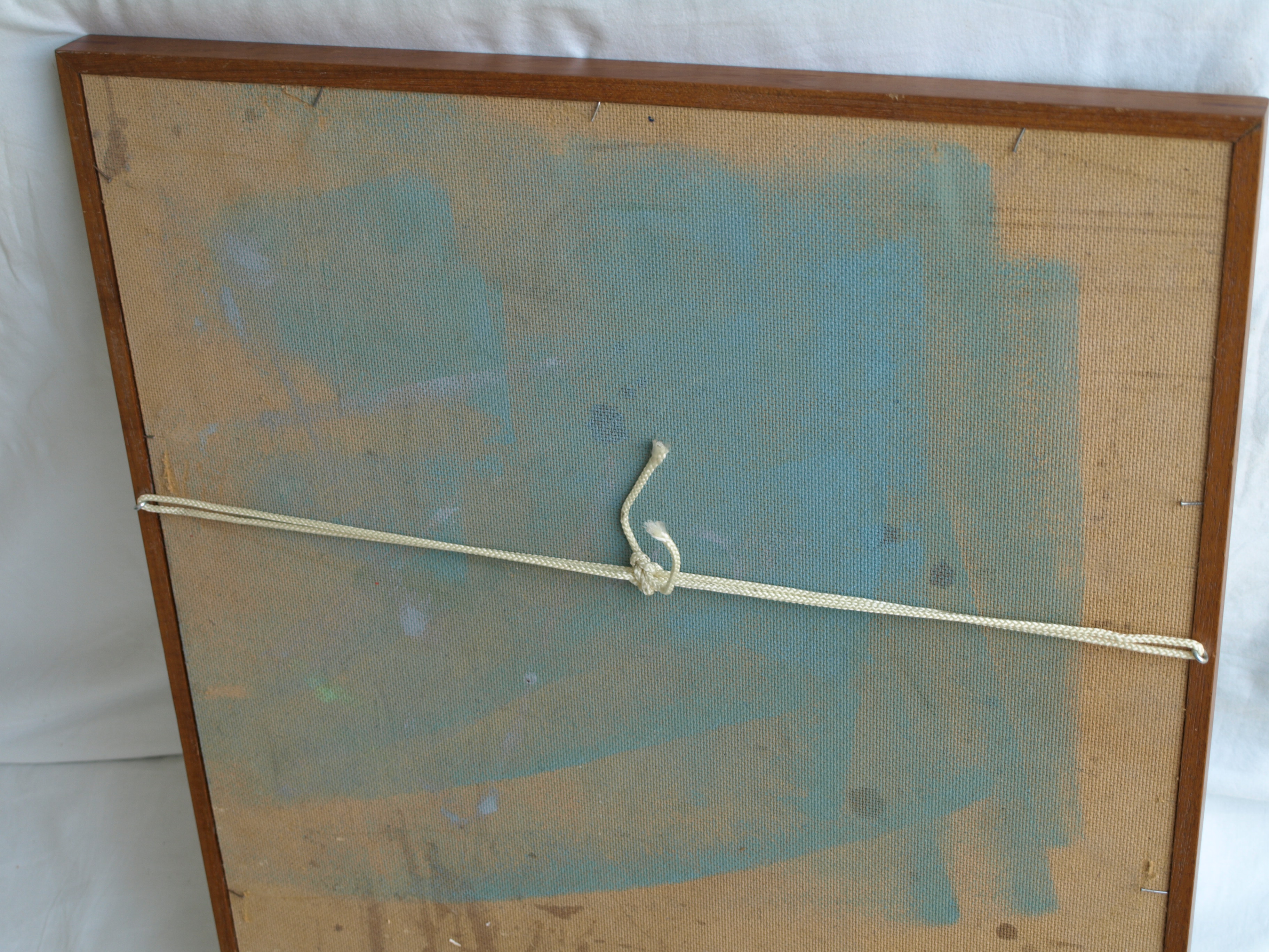 Niet of onleesbaar gesigneerd - Tekening , Bouwwerk – gesigneerd d.m.v. monogram – ingelijst - 1976  kopen? Bied vanaf 1!