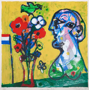 Hans Truijen - zeefdruk - Bloemen voor Gea 1/150 - 1995 - 25773 kopen? Bied vanaf 125!