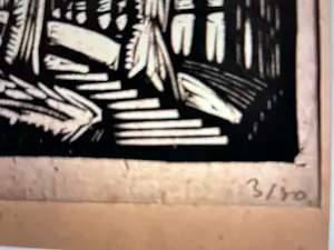 Johan Haak - Houtsnede van Johan Haak op papier "boerderij in landschap" kopen? Bied vanaf 45!