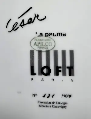 César - Porseleinen bord (Apilco France) -" La Paume" - Diameter27 cm kopen? Bied vanaf 50!