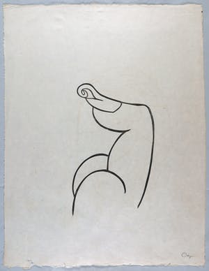 Tjeng Sit Oey - Linosnede op rijstpapier, Zonder titel kopen? Bied vanaf 1!