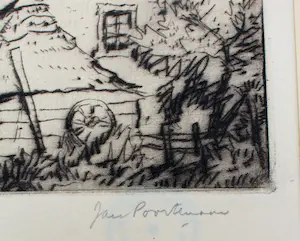 Jan Poortenaar - ets:boerderij - 1945 kopen? Bied vanaf 49!