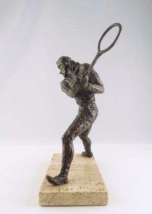 Bep van den Bergh - Brons en travertine, Björn Borg kopen? Bied vanaf 10!