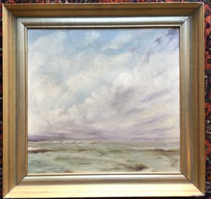 Niet of onleesbaar gesigneerd - c3444-9, wolkenlucht boven de zee kopen? Bied vanaf 10!