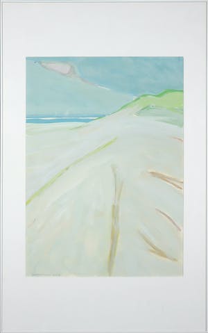 Paul Overhaus - Gouache op board, Duin - Ingelijst kopen? Bied vanaf 80!