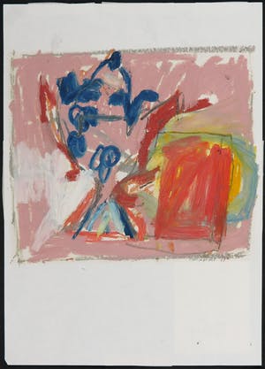 Maria de Vet - Gouache en krijt, Zonder titel kopen? Bied vanaf 1!