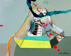 Kantcho Kanev - gemengde techniek op papier: kinderdroom II - 2020 kopen? Bied vanaf 275!