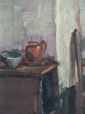 Niet of onleesbaar gesigneerd - Hollandse school, sfeerimpressie oude kamer kopen? Bied vanaf 1!