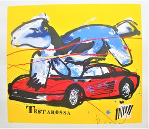 Herman Brood - Originele zeefdruk welke met de hand is gesigneerd door Herman Brood. kopen? Bied vanaf 225!