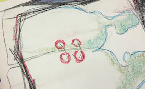 Niet of onleesbaar gesigneerd - Lot van twee krijttekeningen kopen? Bied vanaf 1!