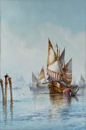 Frederick James Aldridge - The Venetian Lagoon kopen? Bied vanaf 50!