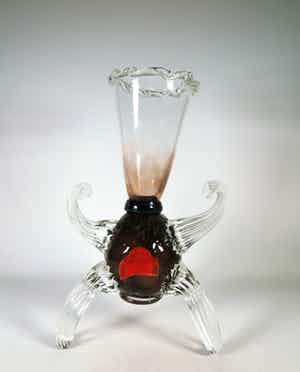 Michel van Overbeeke - Glas, Kelk op poten verkocht voor € 1!