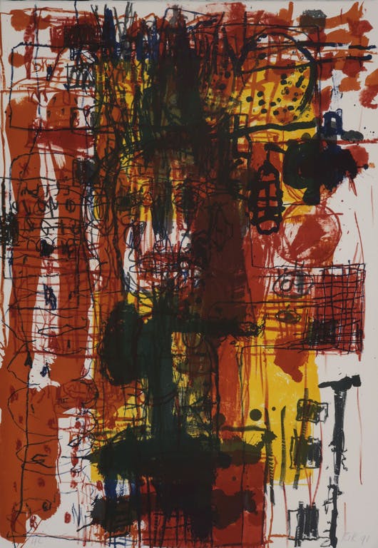 Rik van Iersel - Litho, Zonder titel verkocht voor € 35!