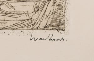 Willem de Zwart - Ets, Z.T. Boten kopen? Bied vanaf 20!