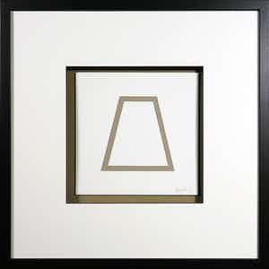 Sol LeWitt - Zeefdruk uit de serie 'Five Geometric Figures in Five Colors' - Ingelijst verkocht voor € 1!