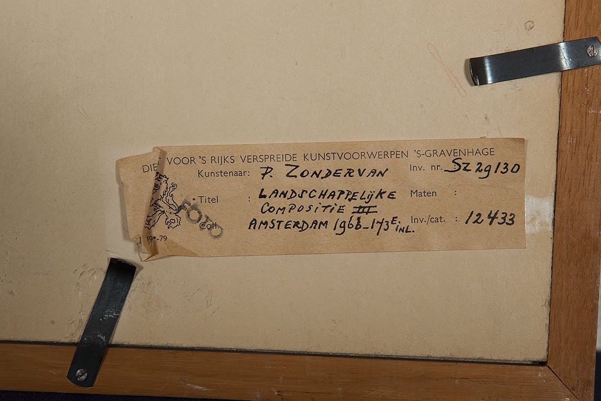 Peter Zondervan -  Landschappelijke Compo - Inkt op papier - gesigneerd r.o. - BKR Amsterdam kopen? Bied vanaf 10!