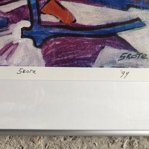 Lex Grote - 2 Prachtige zeefdrukken in alluminium lijst. kopen? Bied vanaf 65!