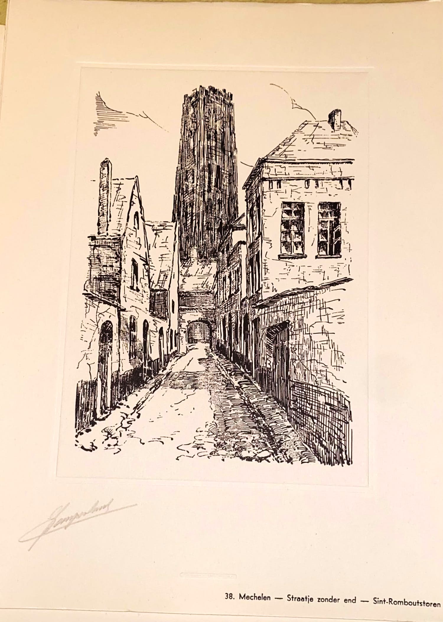 Jan van Campenhout - Historische monumenten en gebouwen - 25 pentekeningen kopen? Bied vanaf 1!