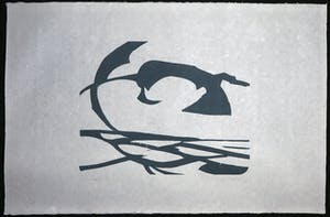 Paul Overhaus - Houtsnede op Japans papier, Zee no. 10 kopen? Bied vanaf 1!