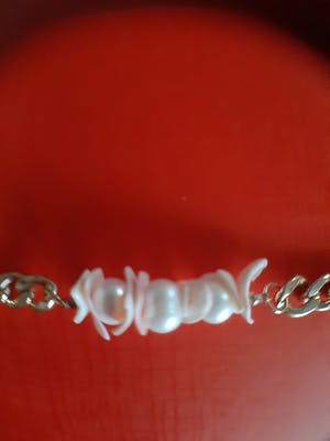 Niet of onleesbaar gesigneerd - Goud kleur Necklace met Akoya Pearl kopen? Bied vanaf 1!