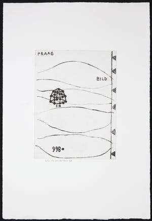 Reinier Lucassen - Ets, Grafiek Nu & Poëzie - Ets, Praag en Bild + gedicht van H. H. ter Balkt kopen? Bied vanaf 40!