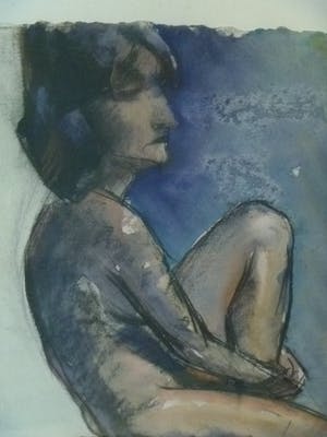 Jan van der Veer - fraai licht erotisch werk van naakte dame kopen? Bied vanaf 39!