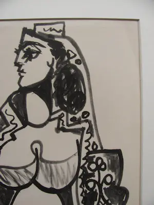 Pablo Picasso - " JACQUELINE PICASSO ( ROQUE ) " 1955 . kopen? Bied vanaf 300!