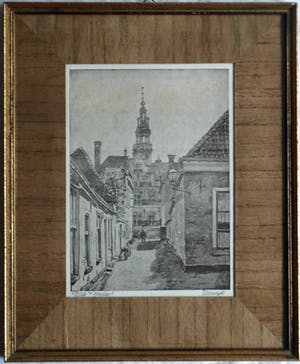 Johannes Elsinga - + Henriëtte Hubregtse-Lanzing : 3 Ingelijste prenten van Franeker, Friesland kopen? Bied vanaf 50!