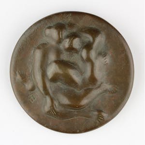 Fons Bemelmans - Bronzen penning: Le Couple, 1974 kopen? Bied vanaf 145!