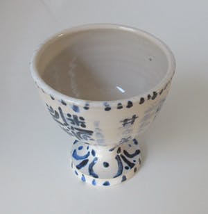 Sjoerd Jonkers - Twee Studio Keramische blauw witte bokalen kopen? Bied vanaf 30!