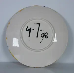 Gertie Janssen - Set van drie handbeschilderde keramieken borden kaufen? Bieten Sie von 70!