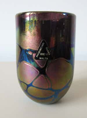 Phoenician Glass - Kunstglazen vaasje verkocht voor € 29!