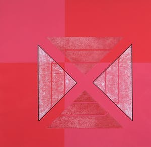 Jan Frank - Gemengde technieken, Zonder titel - Ingelijst kopen? Bied vanaf 35!