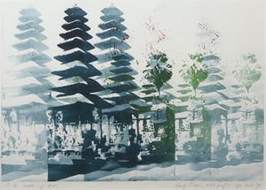 Leentje Linders - Kleurenets, In the middle of Bali - Ingelijst kopen? Bied vanaf 50!