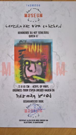 Herman Brood - Duo-werk koninginnenhoofd - Herman Brood & Espen Greger Hagen kopen? Bied vanaf 1345!