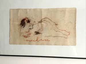 Anton Heyboer - Liggend naakt verkocht voor € 150!