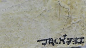 Jack Harden - Gemengde techniek op board, Verliefd op de peelvenus - Ingelijst kopen? Bied vanaf 60!