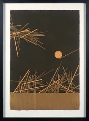 Pol Bury - Litho, Kinetische compositie - Ingelijst verkocht voor € 150!