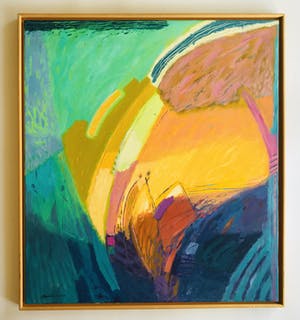 Ahmad Baldin - Indiaans Geel (groot werk) kopen? Bied vanaf 295!