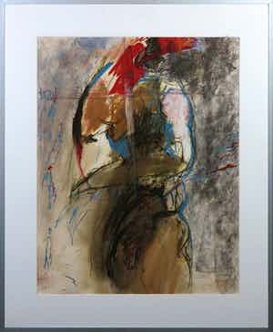 Franscz Witte - Gemengde techniek, Krijger - Ingelijst verkocht voor € 35!