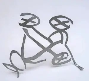Auke de Vries - beeld van verzinkte plaat (laatste exemplaar!) - 2005 kaufen? Bieten Sie von 375!