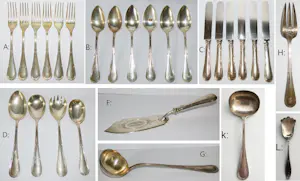 Antiek zilveren bestek 27x en verzilverd bestek 14x kopen? Bied vanaf 3250!