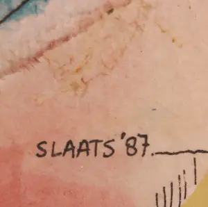 Miriam Slaats - Gemengde techniek op papier, Experiment I t/m III - Ingelijst kopen? Bied vanaf 1!