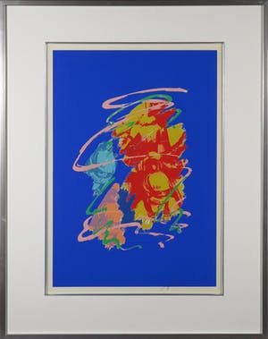 Frank Gude - Zeefdruk, Formule I - Ingelijst kopen? Bied vanaf 20!