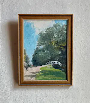 Ko Cossaar - Benoordenhoutseweg met bruggetje naar Haagse Bos - 1906 kopen? Bied vanaf 2750!