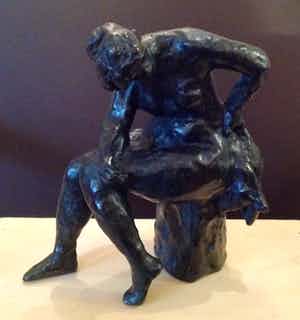 Hans Bayens - Zittend naakt verkocht voor € 950!