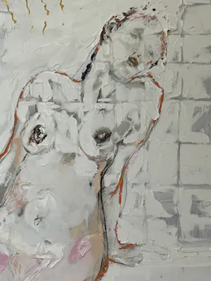 Paul de Lussanet - Naakte vrouw geleund tegen bad kopen? Bied vanaf 899!